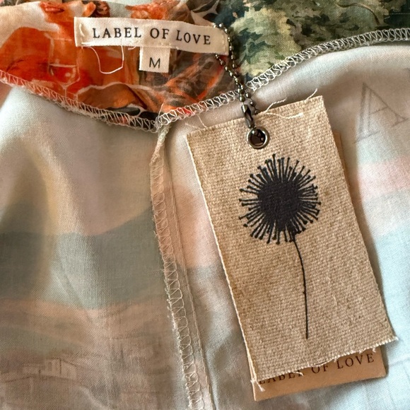 LABEL OF LOVE Italian Scenic Countryside Isadora Lightweight Sun Dress Size M - Picture 5 of 9